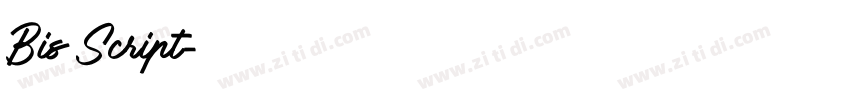 Bis Script字体转换
